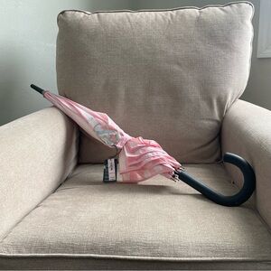 Victoria's Secret Pink and White Striped Umbrella